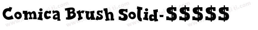 Comica Brush Solid字体转换
